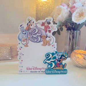 1997 Walt Disney World 25th Aaniversary Note Pad & Magnet.  Used Condition.